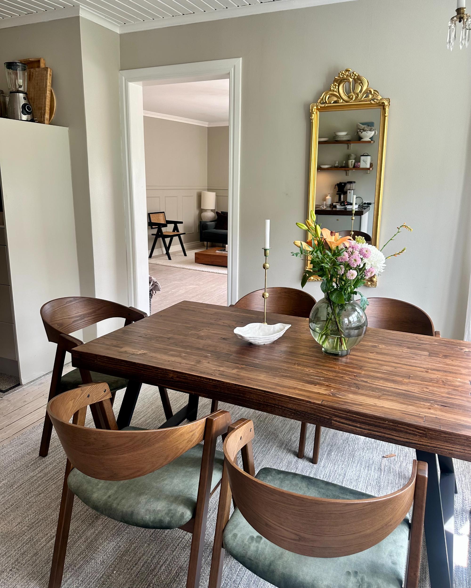 Set van 2 eetkamerstoelen YUBA Hout Donkergroen