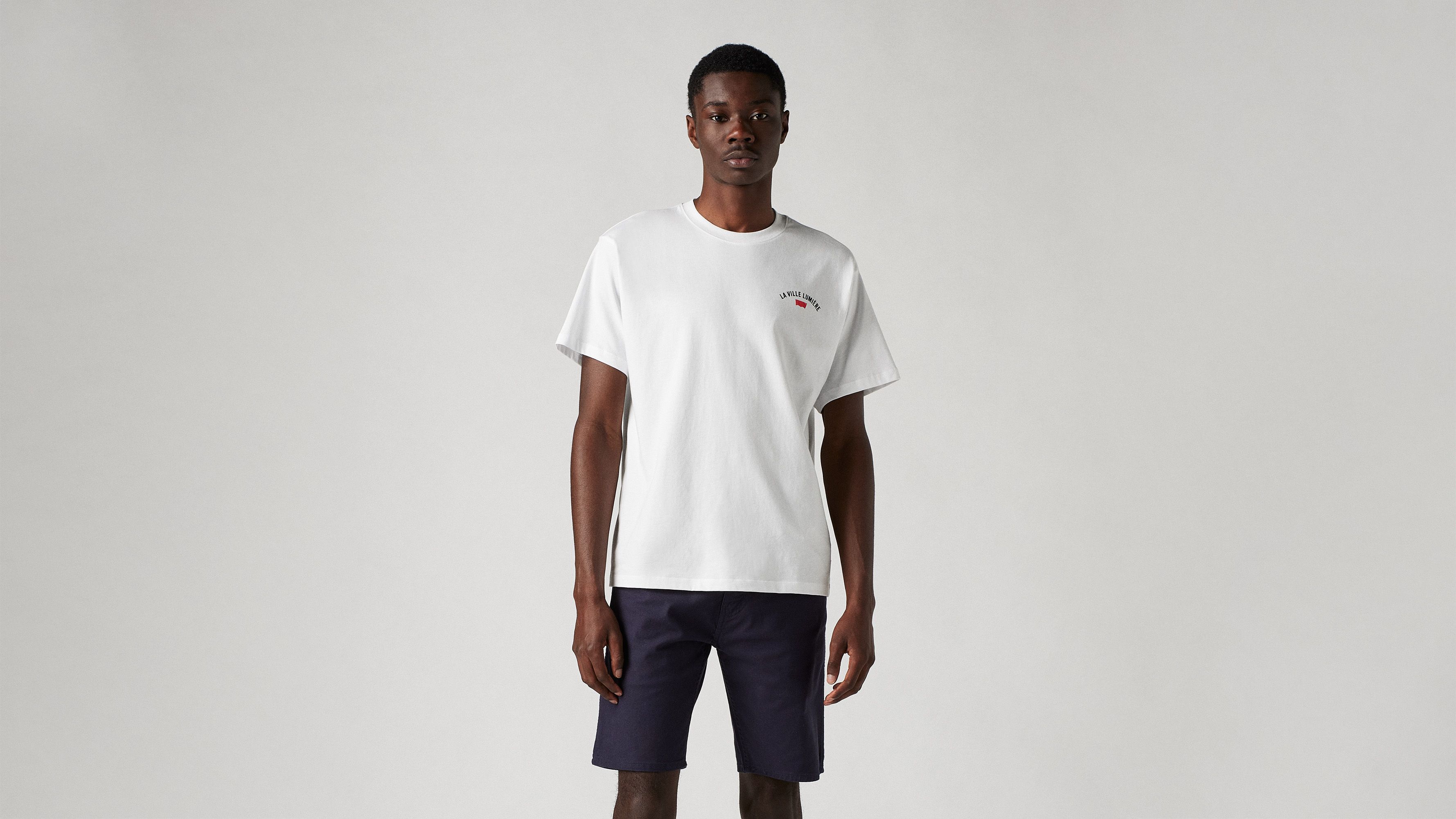 T-shirt graphique Vintage - Paris District White + - Blanc