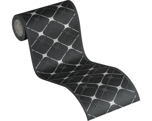 Zelfklevende rand 3842-25 Alleen Rand Geometrisch zwartgrijs 5 m x 17 cm