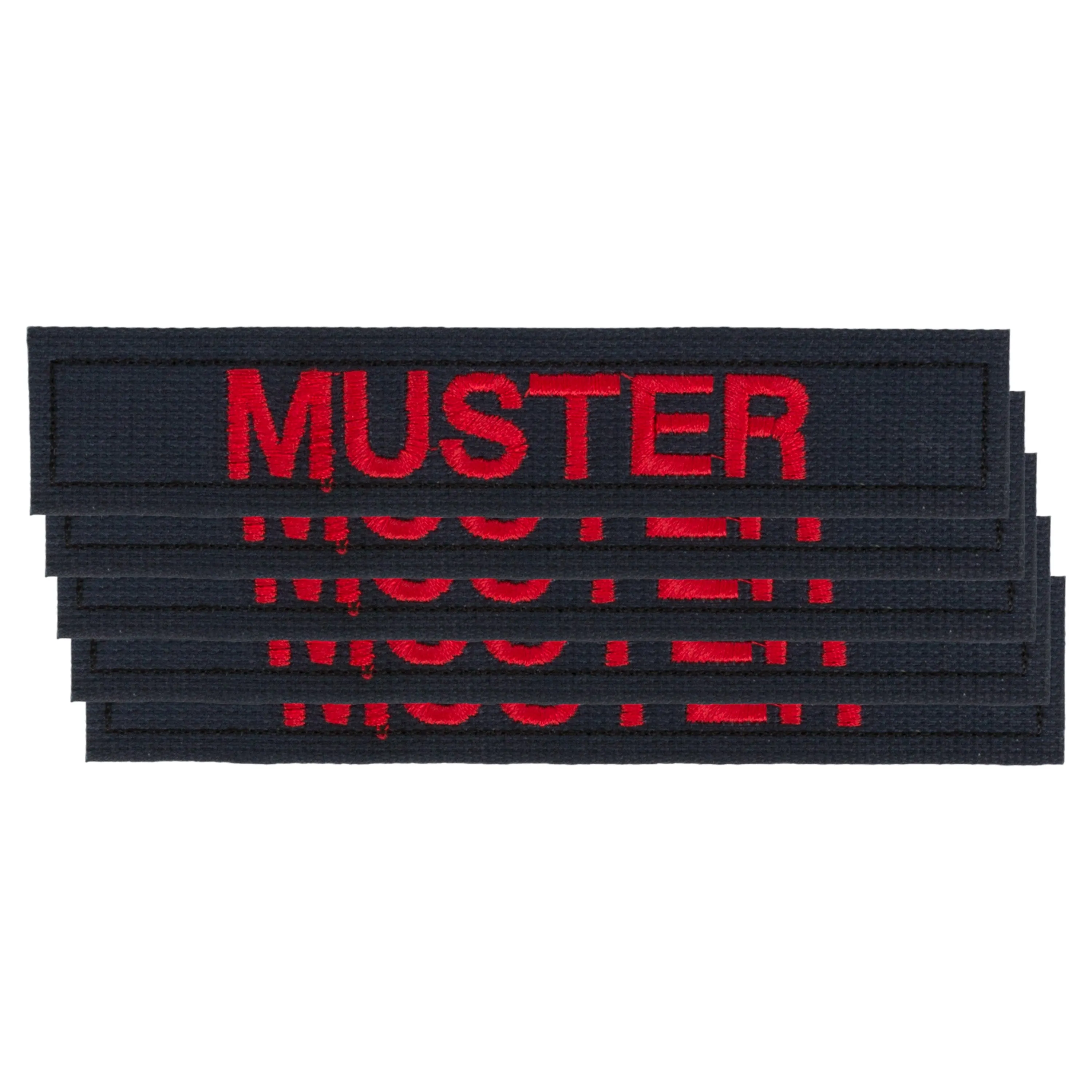 ASMC -  Namensbänder 5er Set blau rot
