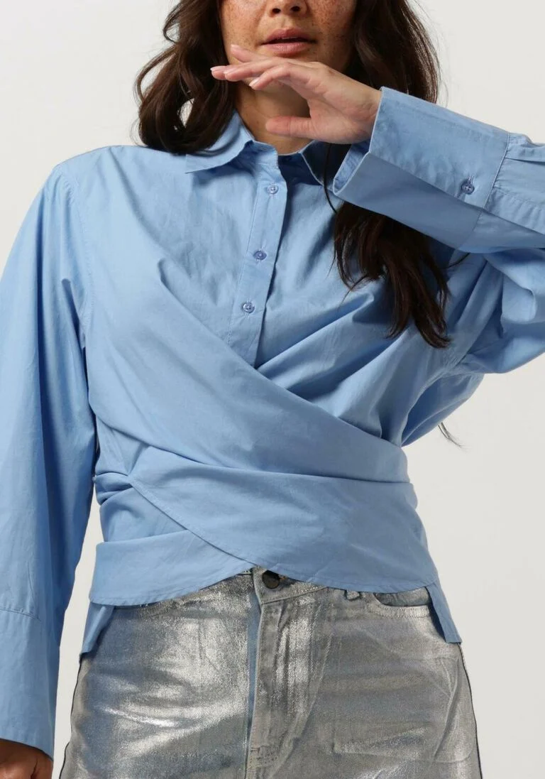 IBANA lichtblauwe ibana blouse tatum