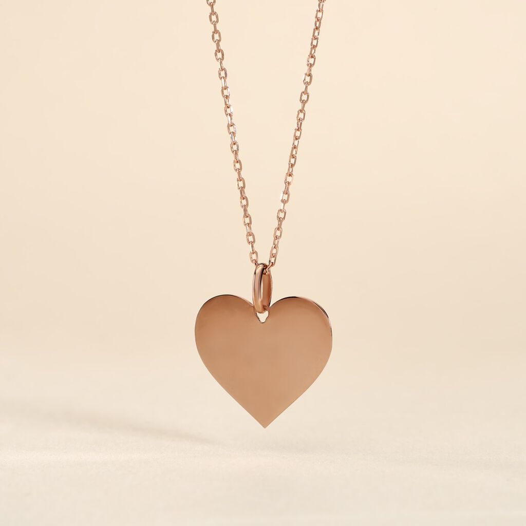 Pendentif Sirona Coeur Gravable Or Rose
