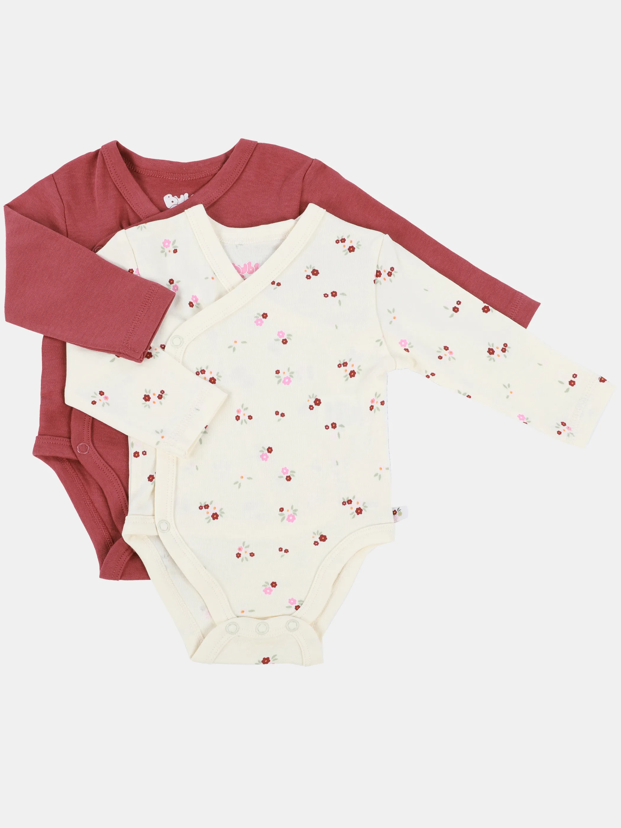 Baby Mädchen Wickelbody im 2er Pack