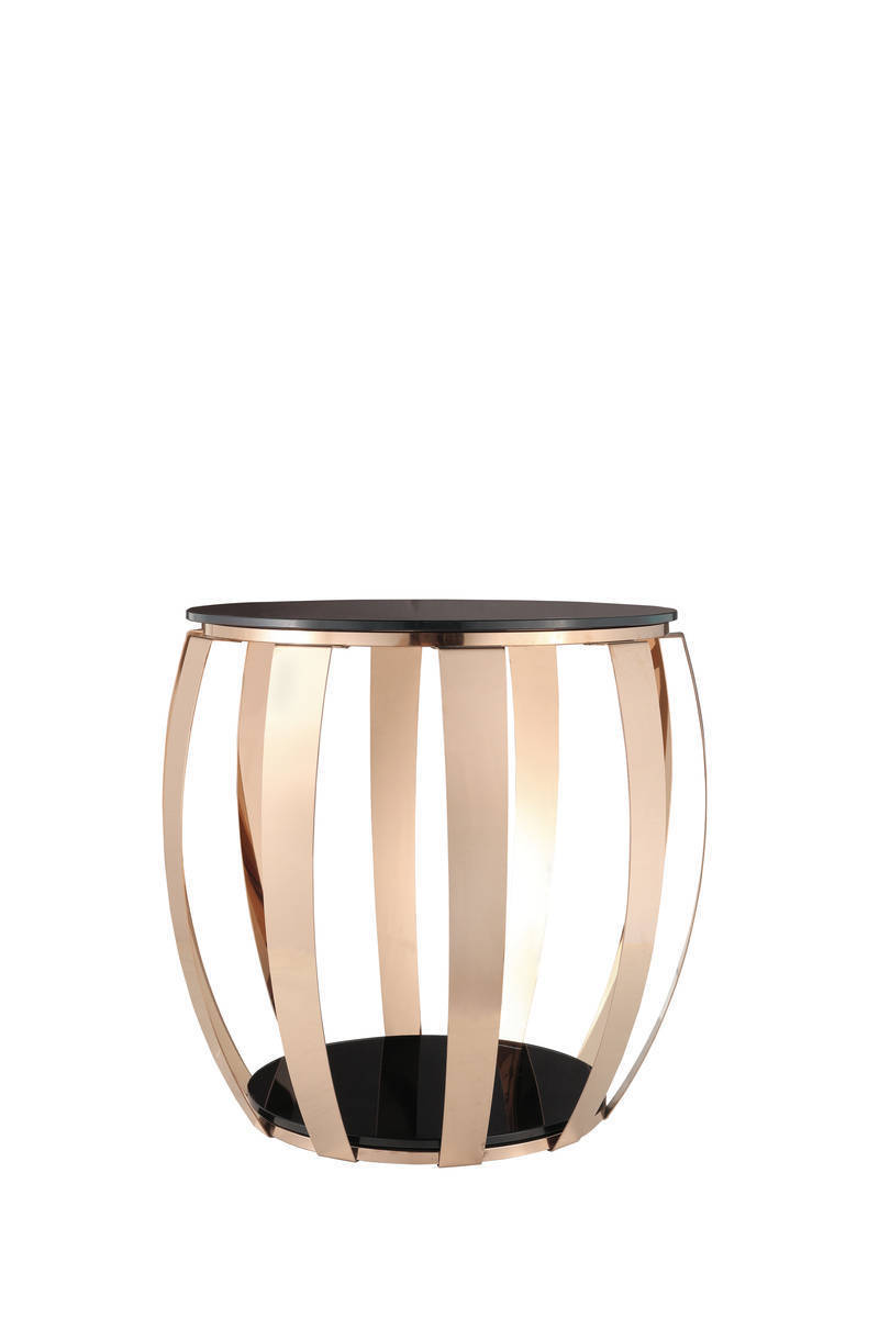 Beistelltisch PABLA 110 - goldfarben - Edelstahl