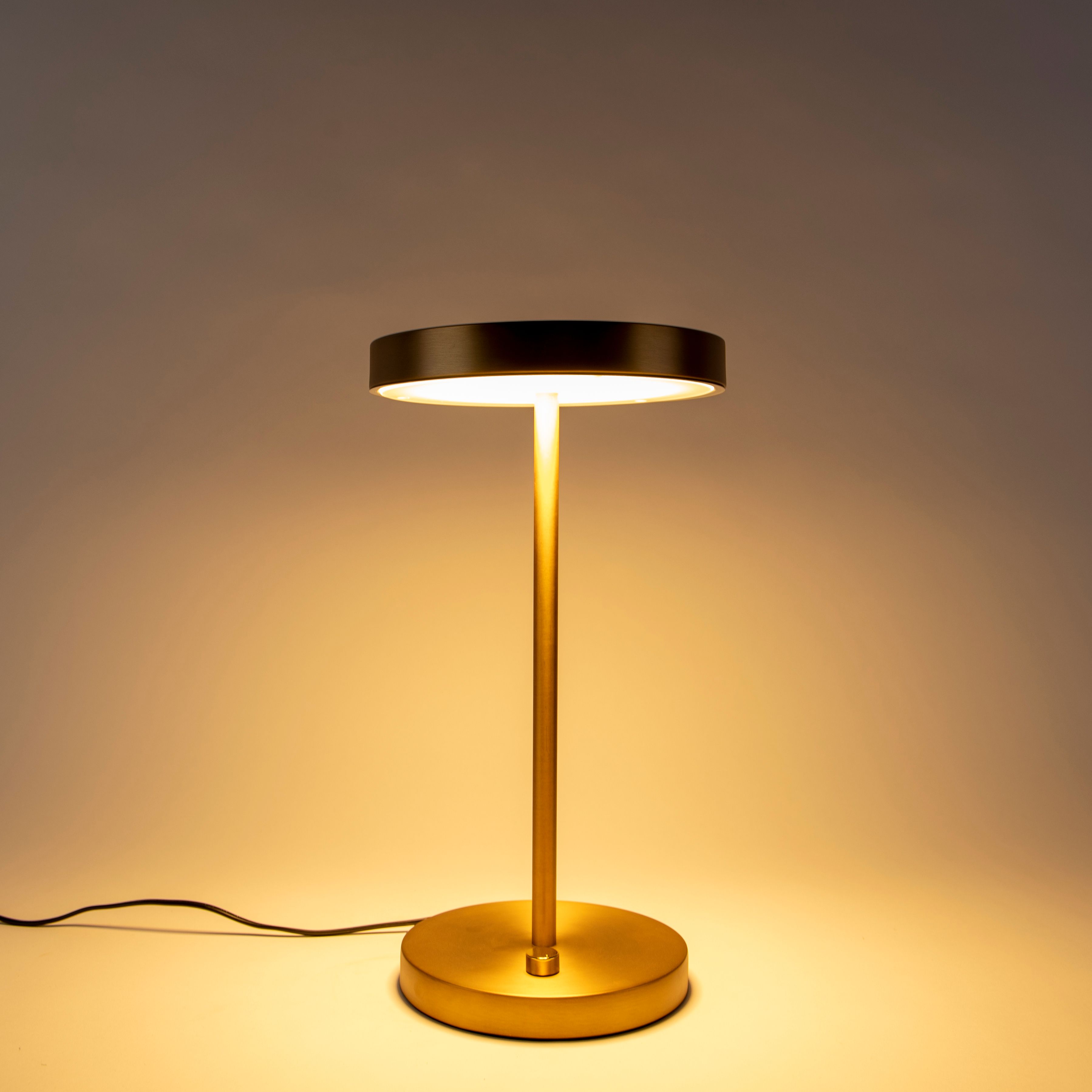 Moderne tafellamp brons incl. LED - Disco