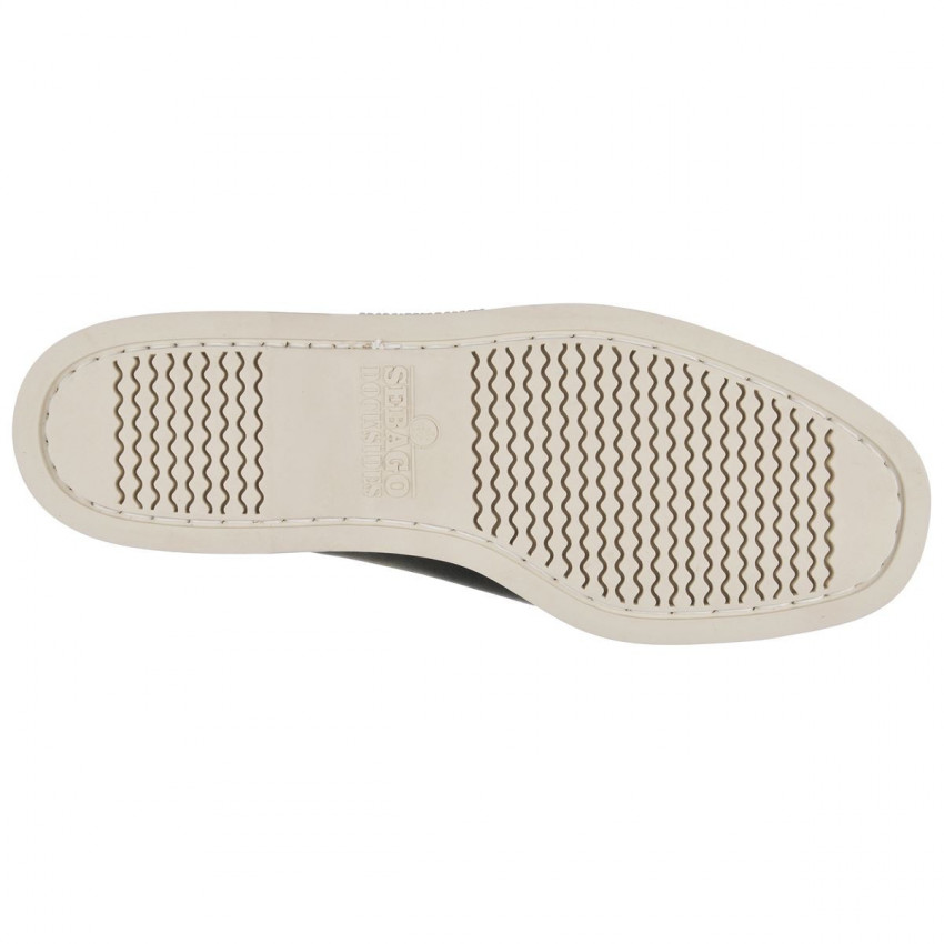DOCKSIDES PORTLAND CRAZY Green Military-Chaussures bateau pour homme en cuir Portland