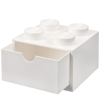 LEGO? Storage Opbevaringsskuffe - 4 Knopper - 15x15x9 - Hvid