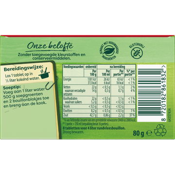 Knorr Bouillonblokje Bouillon Rundvlees 8 stuks