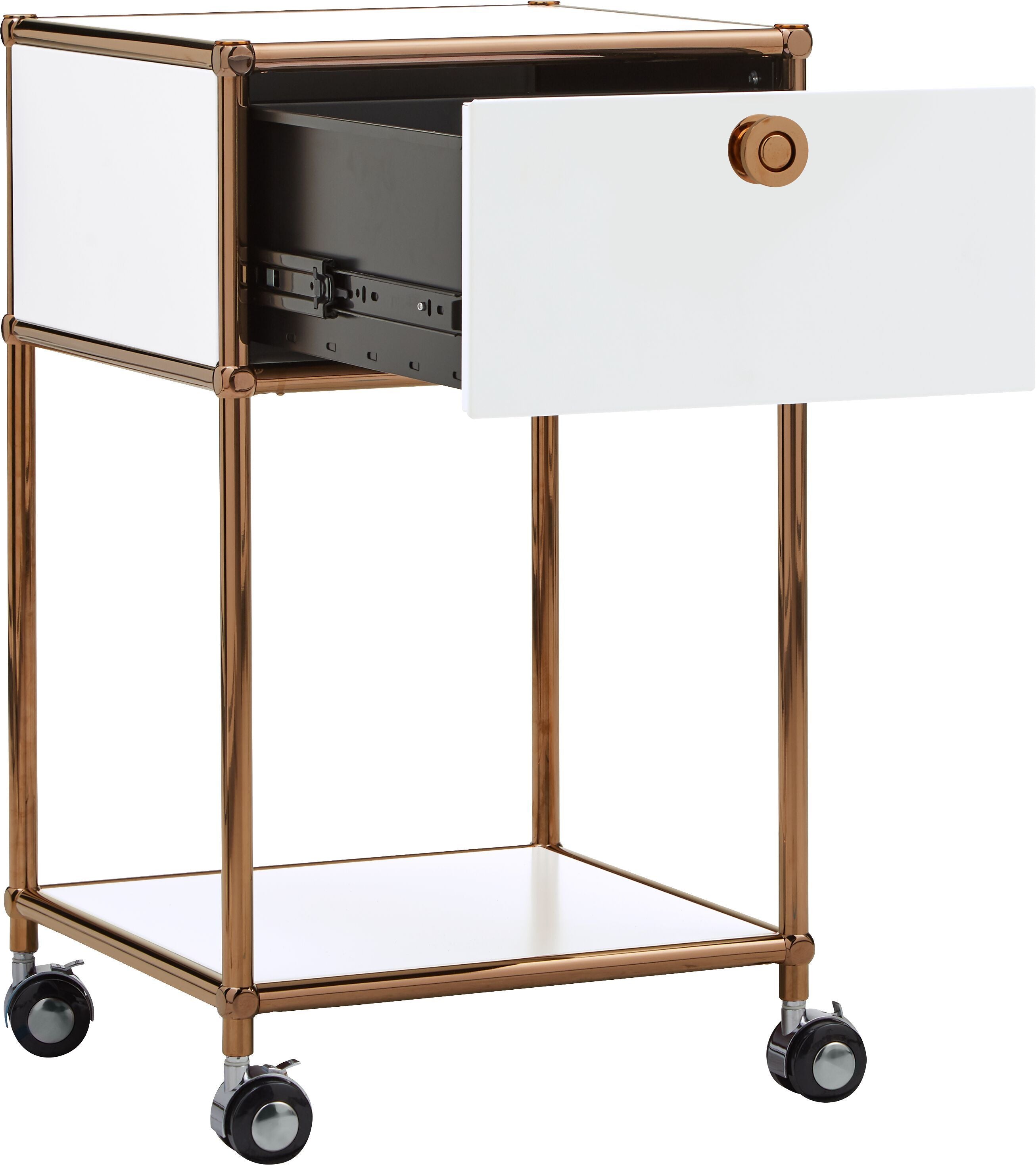 FLEXCUBE Rollcontainer - Weiss / B: 40.0 cm x T: 40.0 cm x H: 62.0 cm