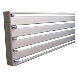 Rail panneau japonais Madeco 4 voies gris L.160 cm