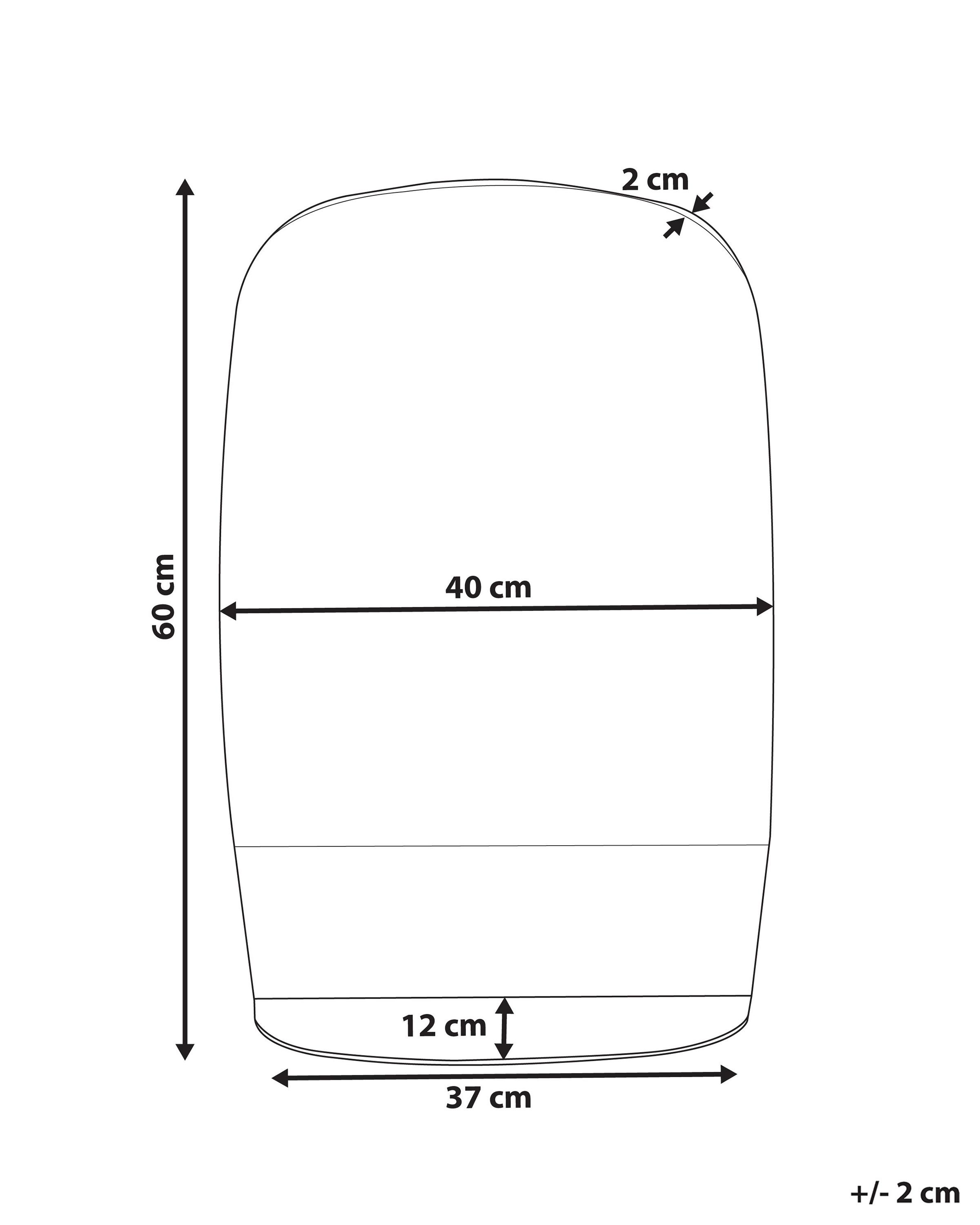 Wandspiegel met plank BRANNAY 40 cm 60 cm Zilver