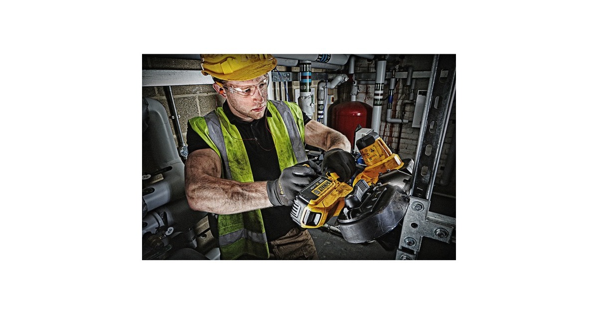 DEWALTAccu Bandzaag DCS371N-XJ, 18Volt  (Geel/zwart, Accu en oplader niet inbegrepen)