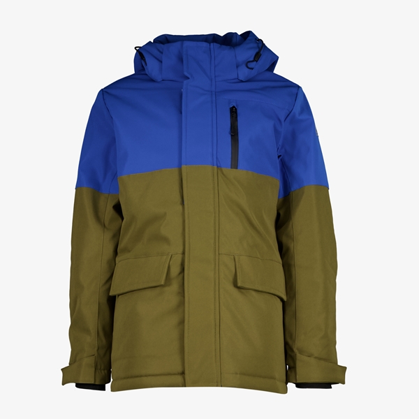 Mountain Peak jongens outdoor jas groen/blauw