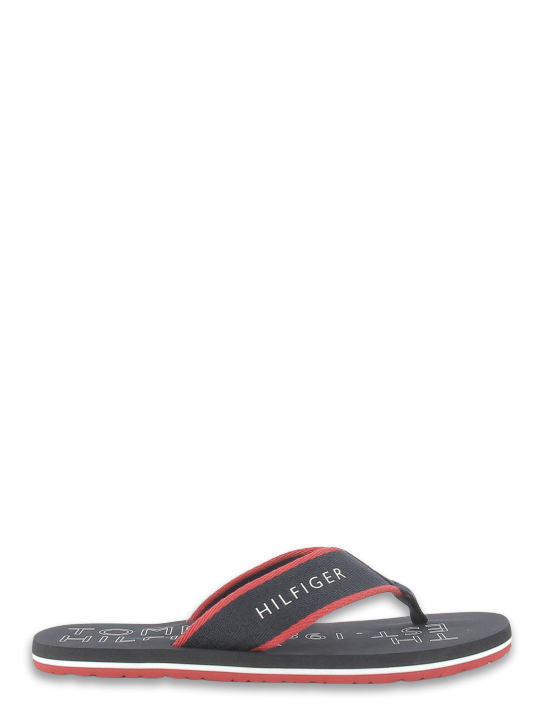 tommy hilfiger tongs homme sporty hilfiger beach sandal bleu/rouge/blanc