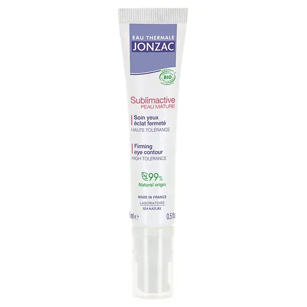 Jonzac Água Termal Sublimativa Pele Madura Radiância Orgânica Firmeza Cuidado para Olhos 15ml