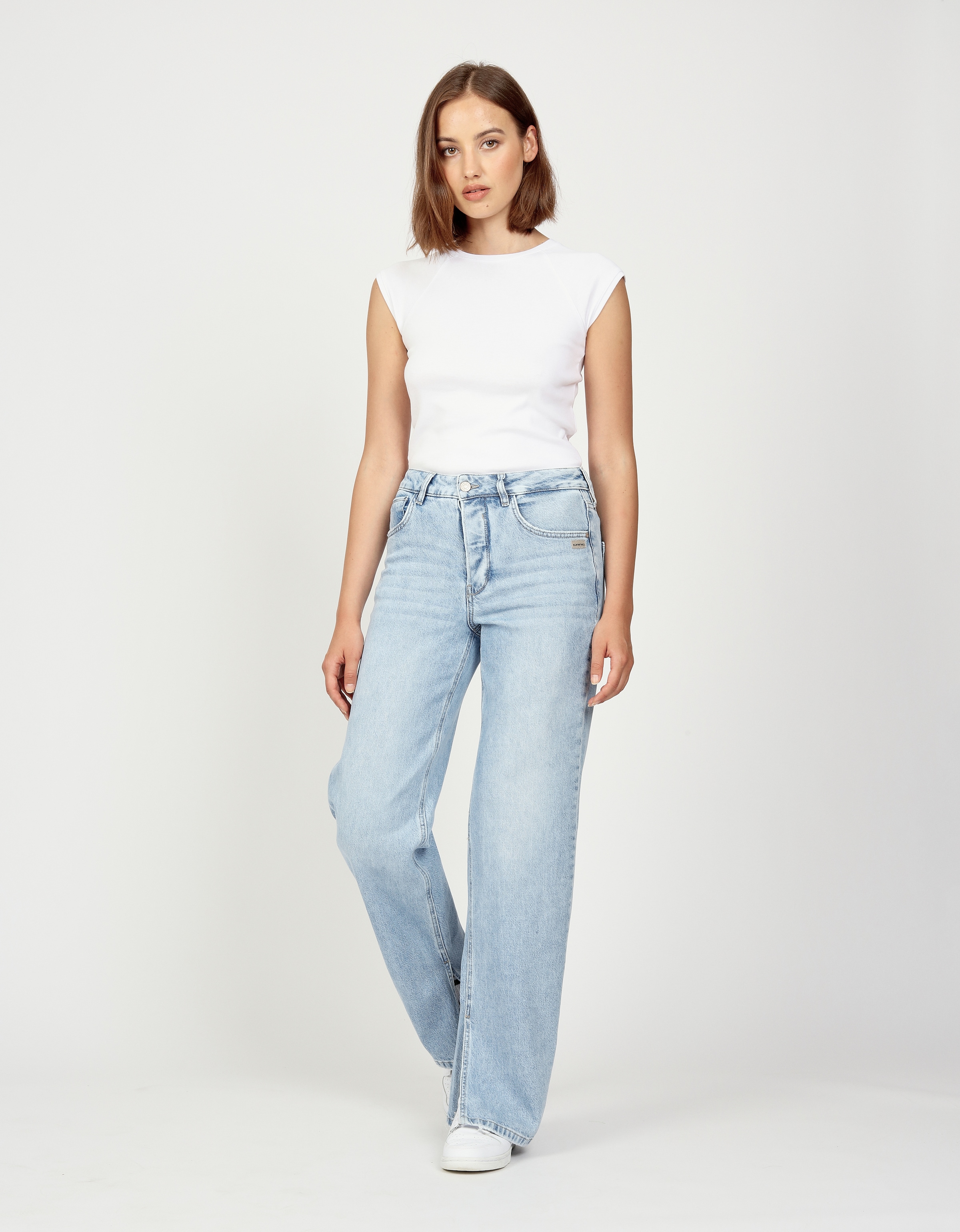 GANG Straight-Jeans »94JUL SLIT«, mit Schlitz