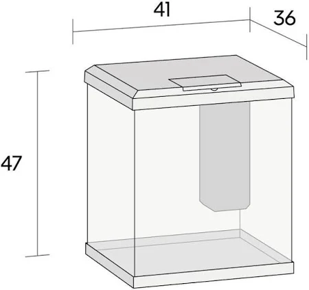 Juwel Vio Cube 54 Wit set met Meubel