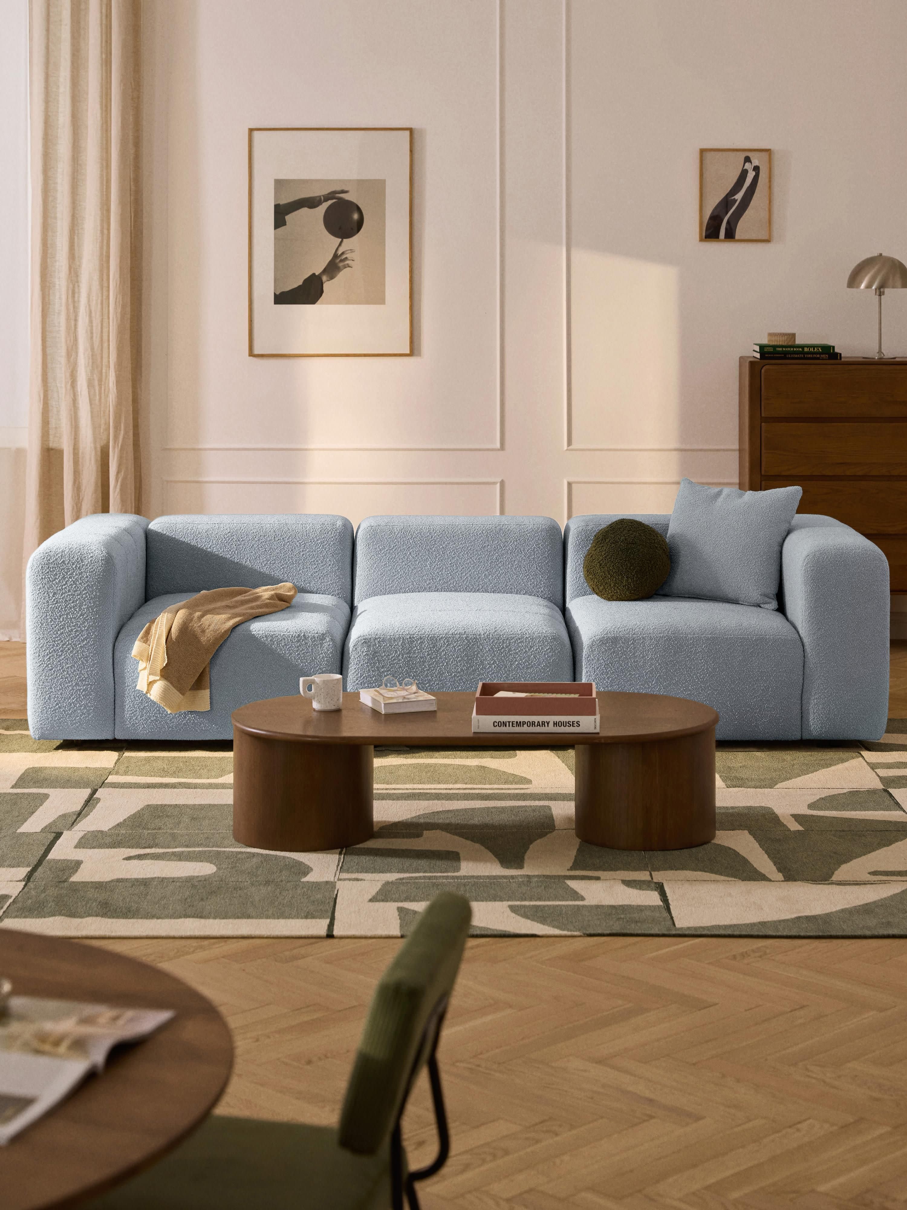 Modulaire bouclé bank Lena (4-zits)