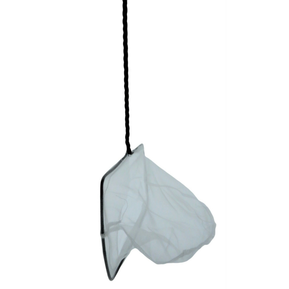Epuisette filet blanc, maille fine, 20 cm x 16 x 53 cm, aquarium