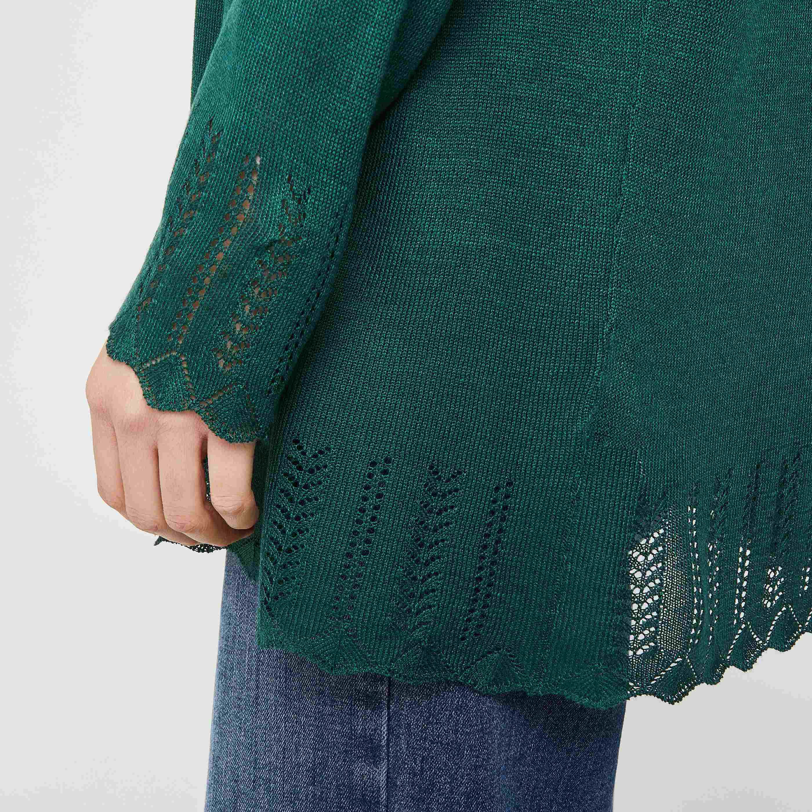Gilet long femme - VERT