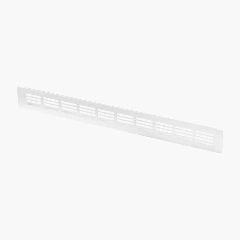 Overstrømningsrist, hvit, 400 x 60 mm