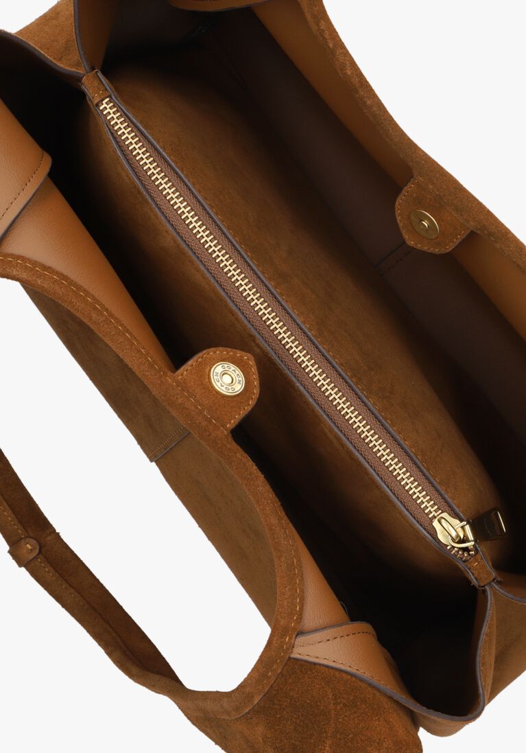 bruine coach schoudertas lana shoulder bag
