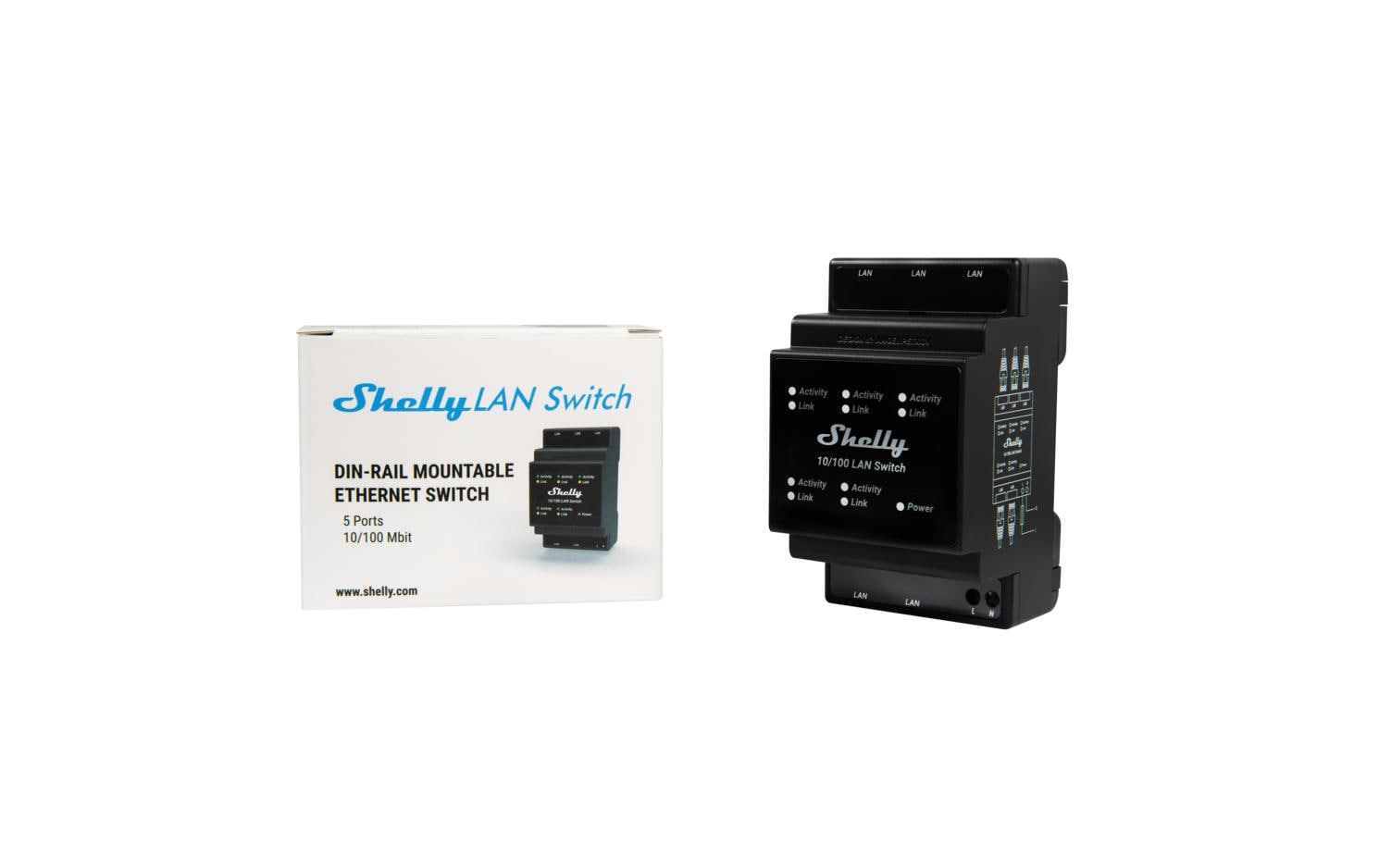 Smart Home LAN SwitchLAN-Switch für die DIN-Schienen