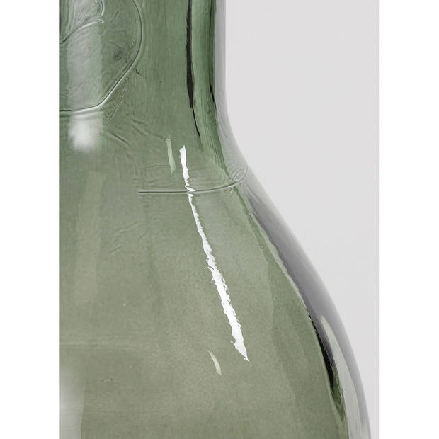Decoratiefles / glazen fles groen 50 x 15 cm - Vazen