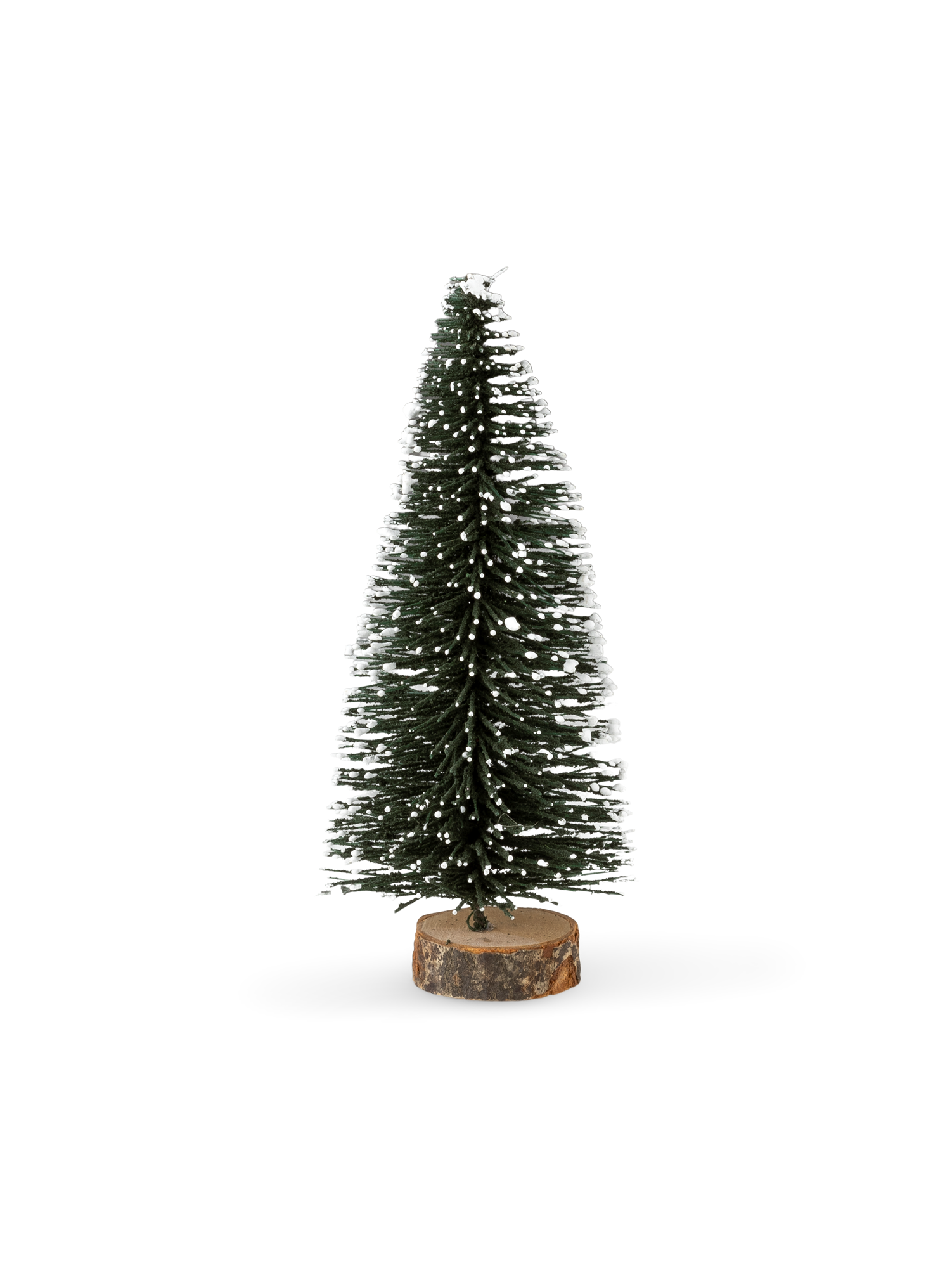 Juletræ med sne | 12 cm. | Dark Green