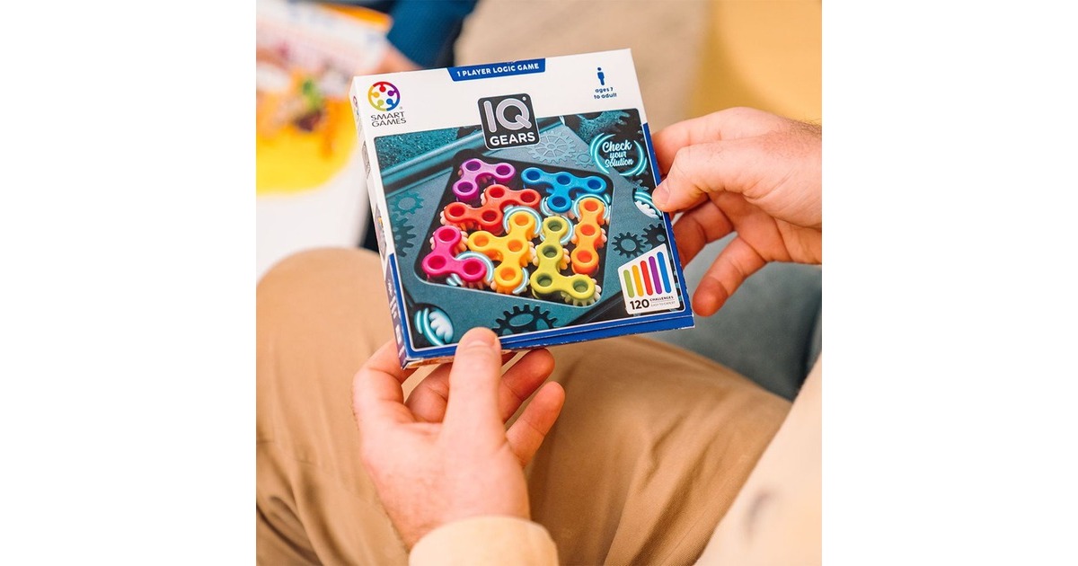 SmartGamesIQ Gears Denkspel  (Nederlands, 1 speler, Vanaf 7 jaar, 120 opdrachten)
