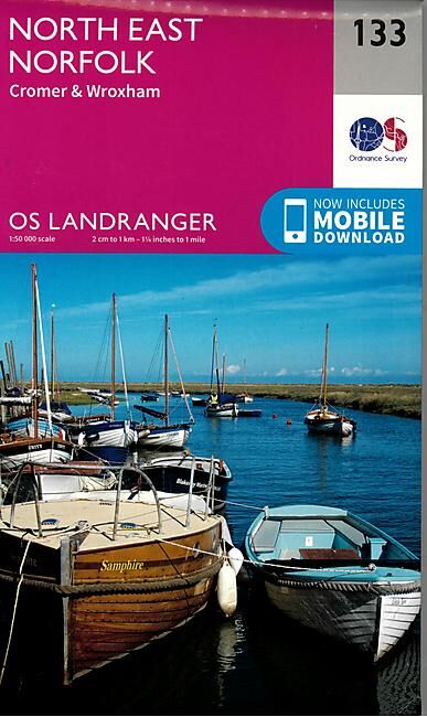 ORDNANCE SURVEY - 133 GB NORTH EAST NORFOLK 1 50 000