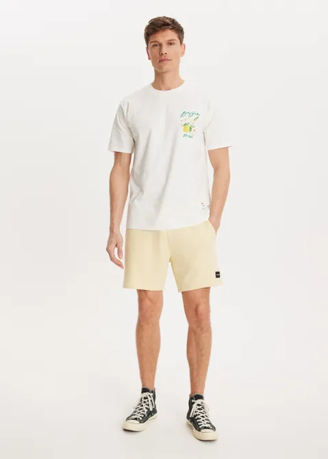 T-shirt met print cocktail off-white (WIT.O)