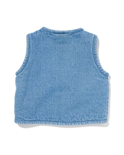 gilet bébé denim/teddy bleu clair