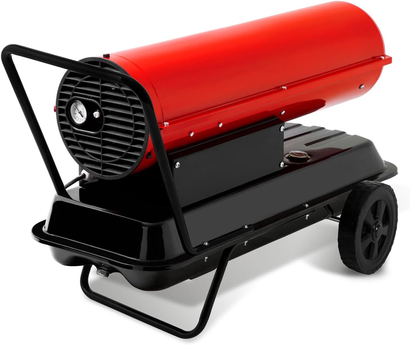 EBERTH Heizkanone 20 kW Direkt, Heizgebläse Diesel/Öl, Thermostat, Luftdurchsatz 450 m³/h, 19 L Tank mit Anzeige, Ölheizgebläse mit Überhitzungsschutz, Flammensicherung, Ölheizung, Dieselkanone