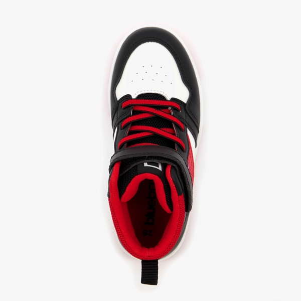 Blue Box hoge jongens sneakers zwart/rood