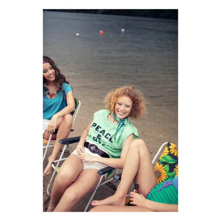 Sisters Department Foulard Imprimé Cœurs | Vert