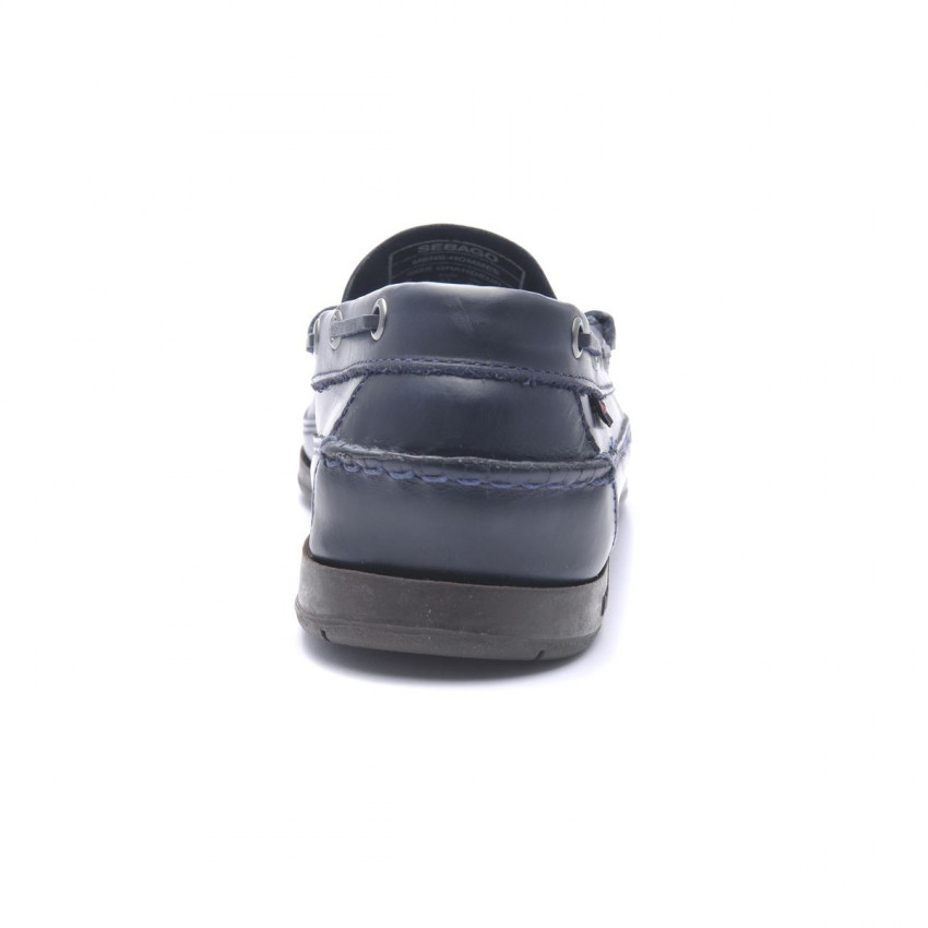 SLOOP BlueNavy-Gum-MOCASSIN POUR HOMME EN CUIR