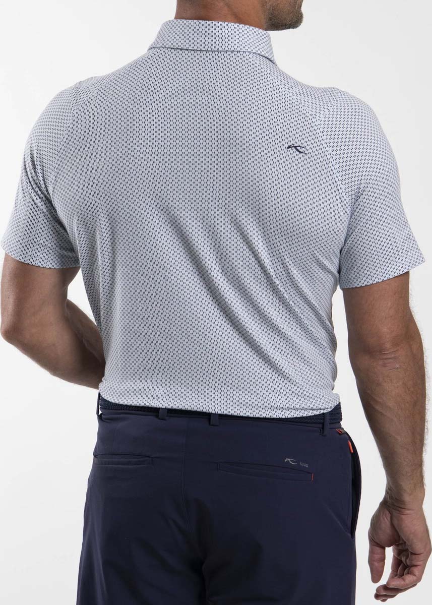 Hollow Pima Polo S/S Herre Powder Blue/Atlanta Blue