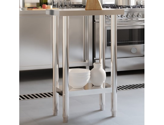 VIDAXL - Mobilier de cuisine Table de travail de cuisine 55x30x85 cm acier inoxydable