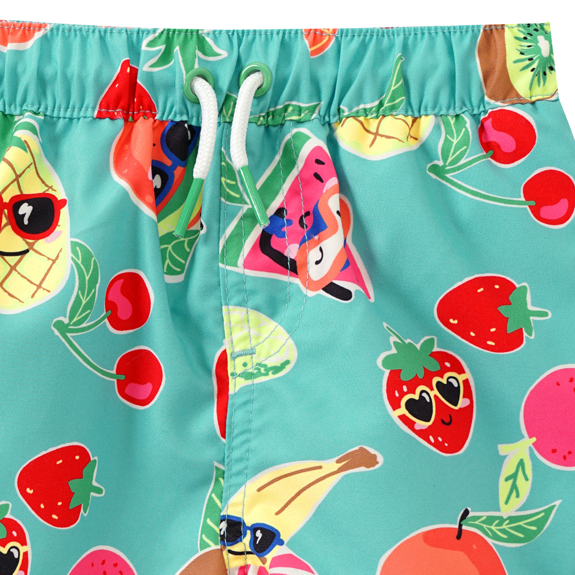 Famy Baby Badeshorts mit Allover-Print helltürkis