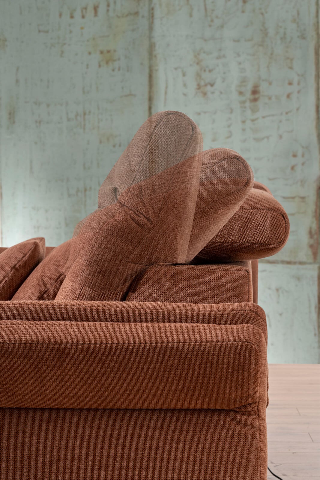 CASAVANTI Ecksofa PORTO kupfer