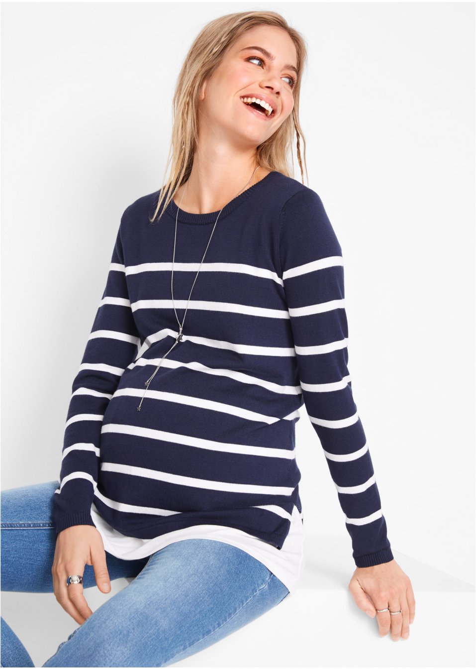 Pull de grossesse avec fonction allaitement