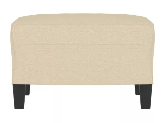 Repose-pied Crème 60x50x41 cm Tissu