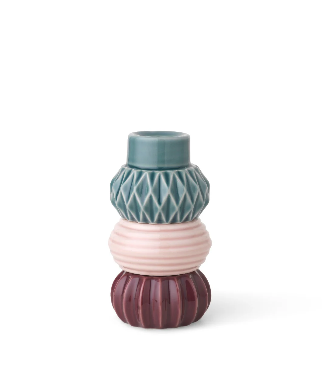 Dottir  Samsurium candlestack 3 stk. multi - 124x68 mm