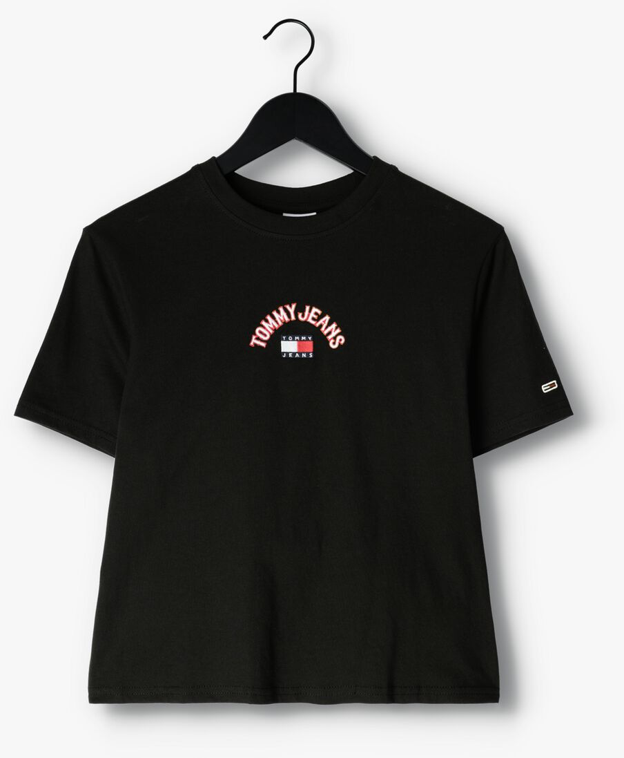TOMMY JEANS zwarte tommy jeans t-shirt tjw cls varsity prep 2 tee