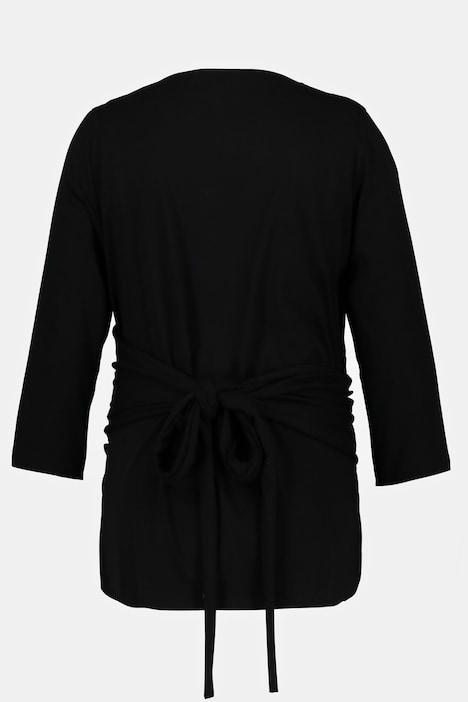 Bellieva-Wickelshirt, Skin to Skin, Rundhals, GOTS