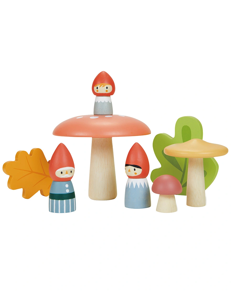 Spielfiguren-Set FAMILIE WALDZWERGE aus Holz
