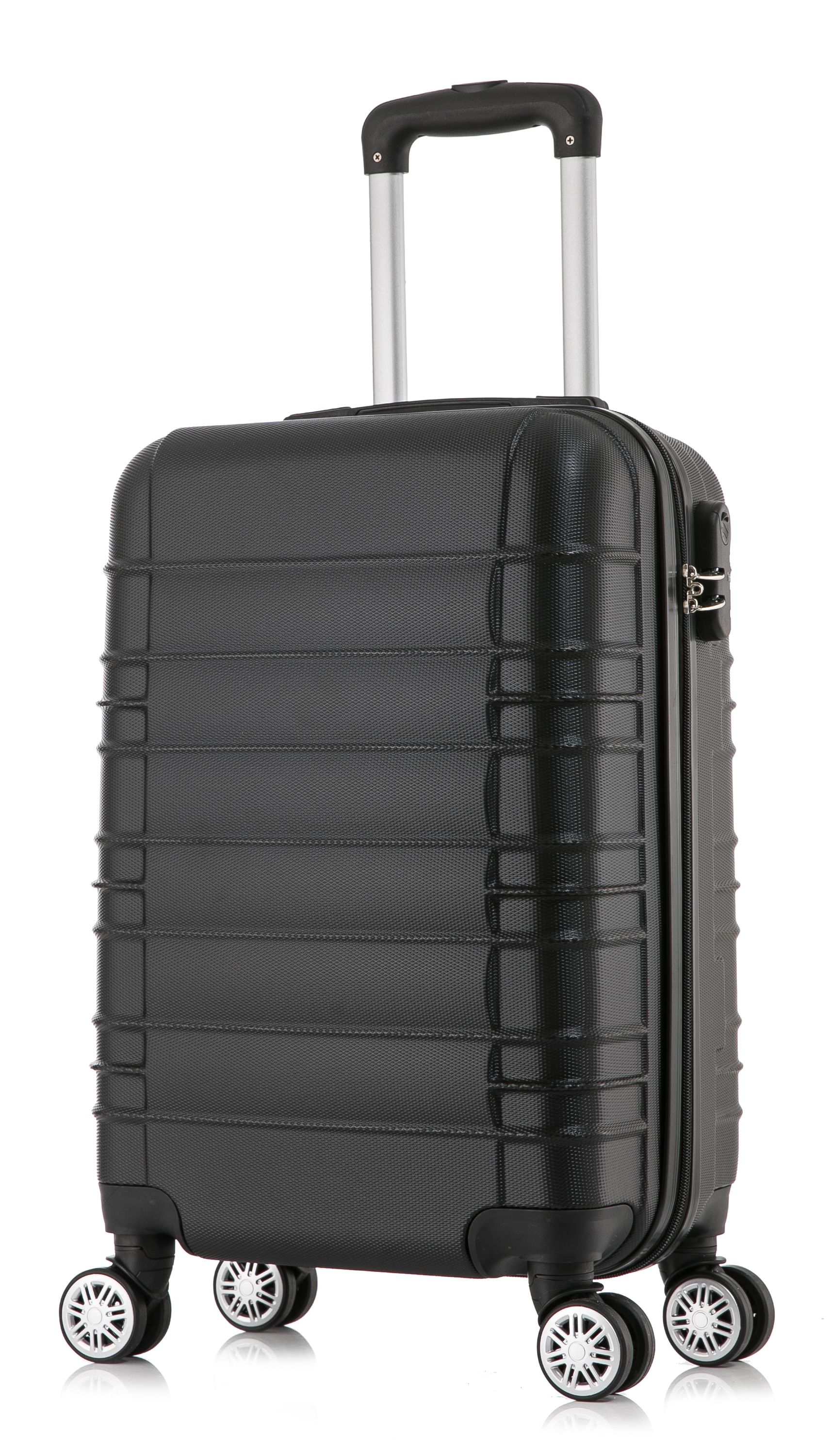Reisekoffer Hartschalenkoffer AVA 4er Set schwarz