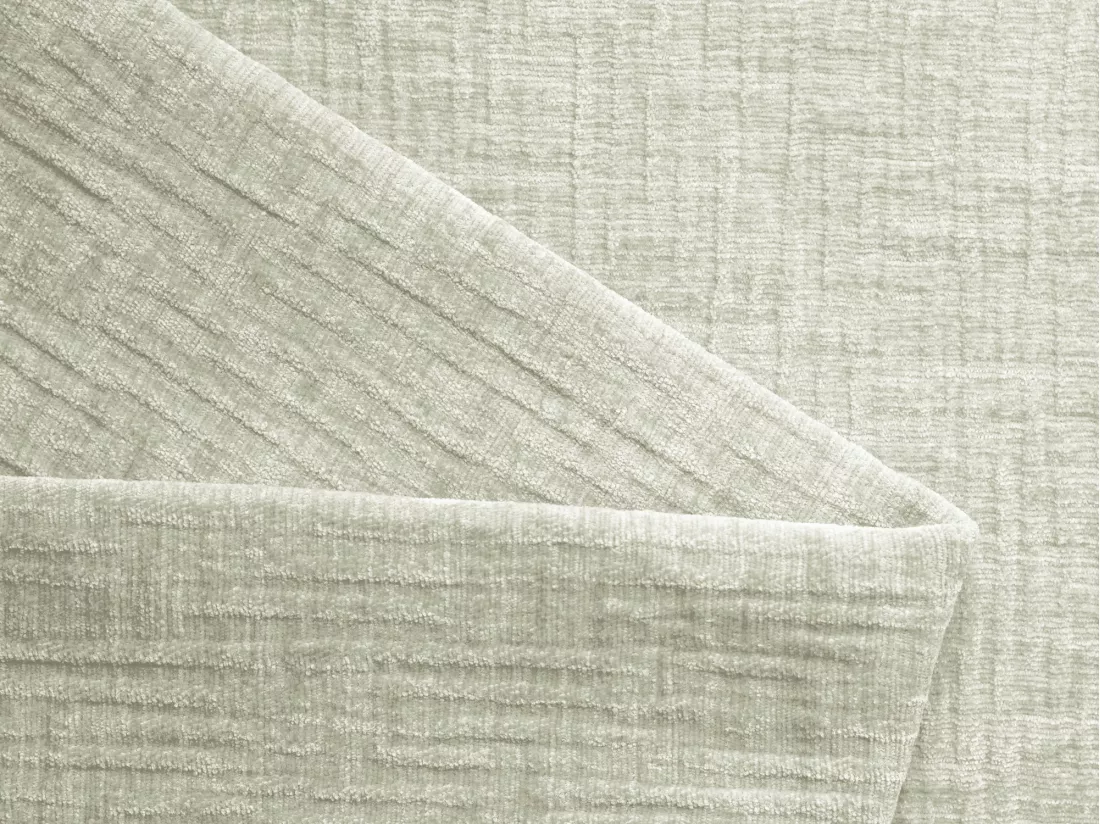 Fauteuil en tissu chenille - blanc - AILANI