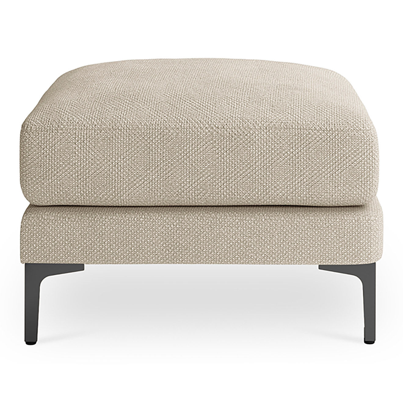Mazzini Sofas Pouf Venus beige - 65x65x47 cm